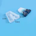 Letter A silicone resin mold for DIY crafts with 11cm height and blue stone filling detail - Letter A (J230546-A)