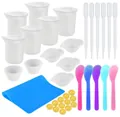 Juego completo de herramientas de resina epoxi DIY con alfombrilla de silicona y tazas - Juego de herramientas de mezcla DIY (Y055) / Paquetes múltiples
