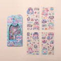 Cute cartoon mermaid sticker set with four sheets for DIY scrapbooking and decoration - 4pcs / Undersea World