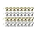 Assortment of gold and silver DIY earring fish hooks for jewelry making craft projects - 100 Pieces/Pack (50 Gold & 50 Silver) / Two-Tone Gold & Silver