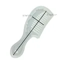 White semi-transparent DIY silicone comb mold for resin casting with 16.5cm length - White Carved Comb Mold (50-840)