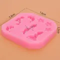 Detaillierte Größenmaße der rosa Meerjungfrau-Silikonform für DIY-Kuchendekoration - 50-1205-A Rosa