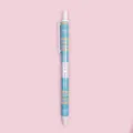 Creative blue plaid pen-shaped craft knife and paper cutter on pink background - Yellow and Blue Plaid (12)