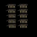Bulk set of golden fish hook earring wires for DIY jewelry making and craft supplies - 50 Pieces / Gold