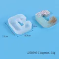 DIY Crystal Epoxy Resin Letter C Silicone Mold for Crafts with Measurements 11x8.5x2.1cm - Letter C (J230546-C)