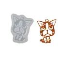 Bulldog animal silicone mold for resin and fondant baking, 2.6x4.1cm size and 8g weight - Puppy Shape (50-597) / White