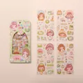4 sheets of cute cartoon character stickers for DIY journaling and decoration - 4pcs / Summer Limited