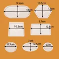 Juego de moldes de silicona para resina de varias formas con dimensiones para manualidades DIY - Juego de Moldes Geométricos (PA116) / 7 Piezas