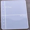 Moule en silicone pour couverture de carnet en résine avec dimensions 17,7x10,7 cm - Taille Moyenne (50-1497)