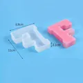 Large letter F silicone resin mold for DIY epoxy crafts, size approx. 11x8.8x2.1cm - Letter F (J230546-F)