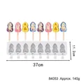 8-cavity heart shaped silicone popsicle mold for DIY homemade ice cream bars and treats. - Double Heart (84053) / 8 Cavities