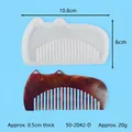Dinosaur shaped DIY silicone mold for resin combs including measurements and example - White Dinosaur Shape Comb Mold (50-2042)