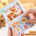 Interactive Capybara gashapon pocket notebook with 80 colorful inner pages for students - 80 Color Inner Pages / Holiday Capybara
