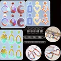123pcs DIY resin earring jewelry making kit with silicone molds and metal hooks - PA042 Style
