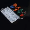 Silicone mold for DIY thumb book page holders with dimensions and weight markers - 4 Cavity Design (60-1432) / Translucent White