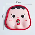 Cute cartoon character cake topper soft rubber ornament dimensions 9.3cm x 9cm - Lollipop Baby