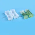 Silicone alphabet H mold for resin casting, dimensions 11.9x9.6x2.1cm, DIY craft - Letter H (J230546-H)