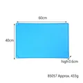 Detail of 60x40cm blue silicone pastry mat with thickness and weight specs - 60*40cm-Blue / Blue