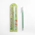 Green glitter pen-style utility knife craft cutter for scrapbooking and DIY journals - Green