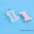 Letter I silicone mold for DIY resin crafts with dimensions and weight, 80 chars - Letter I (J230546-I)