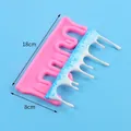 Dripping liquid shape silicone mold with dimensions 18cm by 8cm - Water Drop Wave (50-3249-A) / Pink