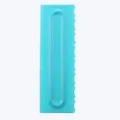 Blue plastic cake scraper comb tool for fondant cream decorating and texturing - Deep Wave Style (84004-18)