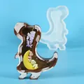 DIY standing dinosaur silicone mold for crystal epoxy resin handmade crafts - Standing Dinosaur Style / Standing Dinosaur Style (60-1057)
