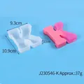 Letter K silicone mold for DIY crystal epoxy resin crafts including size measurements - Letter K (J230546-K)