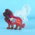 Leeuwvormige siliconen mal voor DIY kristal epoxyhars ambachten en decoratie - Leeuw Stijl (60-1060)
