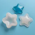 Vista dettagliata degli stampi in silicone a stella per ciondoli e decorazioni cellulari - Stile Stella / Bianco