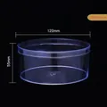 Recipiente para tartas de plástico transparente con 120mm de diámetro y 55mm de altura - Caja redonda / 10 Piezas/Paquete (120x55mm)