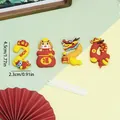 2024 Dragon Year cake toppers featuring traditional Chinese New Year festive symbols - Soft Rubber Fortune Dragon 2024 / 1 Piece