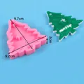 Christmas tree shaped pink silicone mold for DIY fondant cake and baking decoration - Christmas Tree Style (50-1924-A)