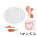 Irregular silicone coaster mold for resin crafts with 23.8cm x 19cm size measurements - Oval Irregular Wave (60-248)