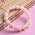 Handmade pink cat paw Bodhi root seed bead bracelet, elegant natural jewelry for women - Pink Cat Claw