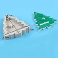 Christmas tree silicone mold for DIY cake decoration, fondant and baking crafts projects - Christmas Tree Style (50-1924-B)