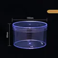 Contenedor de plástico transparente para pasteles, 100 mm de diámetro y 60 mm de alto - Caja redonda / 10 Piezas/Paquete (100x60mm)