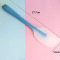 Heat-resistant blue silicone baking spatula with measurements of 27.7cm in length and 5.6cm width - L / Blue