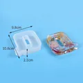 DIY letter Q silicone mold for resin casting with dried flower decoration sample - Letter Q (J230546-Q)