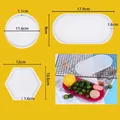Juego de moldes de silicona para resina con formas redonda, ovalada y hexagonal para DIY - Juego de moldes geométricos (PA117) / Pack de 3