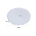 Large 20cm round wavy edge silicone tray mold for DIY crystal resin casting - 20cm Petal Wave Edge Mold (60-379)