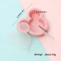 Mouse shaped silicone popsicle mold with lid and stick for DIY ice cream. - Mickey Mouse Shape (81016-1) / 1 Cavity