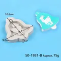 Bell-shaped reindeer silicone mold for Christmas baking crafts, 75g weight dimensioned - Christmas Bell Reindeer Shape (50-1931-B)