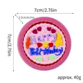 Mini Herz und Geburtstag Alphabet Silikonform für Schokolade und Harz Handwerk - Happy Birthday Runde Form (50-10)