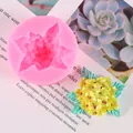Pink hydrangea flower silicone mold for aromatherapy plaster and resin craft decorations - Hydrangea Flower Mold (50-2754) / Pink
