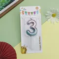 Colorful balloon style number 3 birthday candle for party cake decoration - Balloon Number 3 / 1 Piece