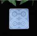 Moule en silicone géométrique à 4 cavités pour pendentifs de boucles d'oreilles en résine - Style d'Arc Octogonal (60-285) / 60-285