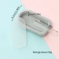 Single oval silicone ice pop mold with lid and reusable stick dimensions - Grey Oval Shape (81019-2) / 1 Cavity