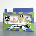 Juego de velas de cumpleaños con temática de fútbol, incluye balón, bota y trofeo - Tema de Fútbol / Juego de 4