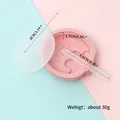Silicone popsicle mold with lid and stick, DIY ice cream maker tool with dimensions - Pink Round Shape (81018-1) / 1 Cavity